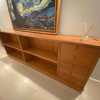 LIBRERIA CONSOLLE IN LEGNO MASSELLO