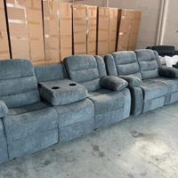 (Divano Relax reclinabile 3+2 in Tessuto)