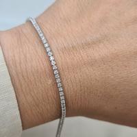 Bracciale Tennis Diamanti 1 Ct in Oro 18 kt