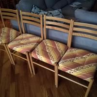 Sedie in legno impagliate