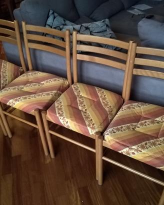 Sedie in legno impagliate