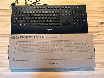 Logitech K280E Pro Tastiera, Nero o Bianco - Nuovo