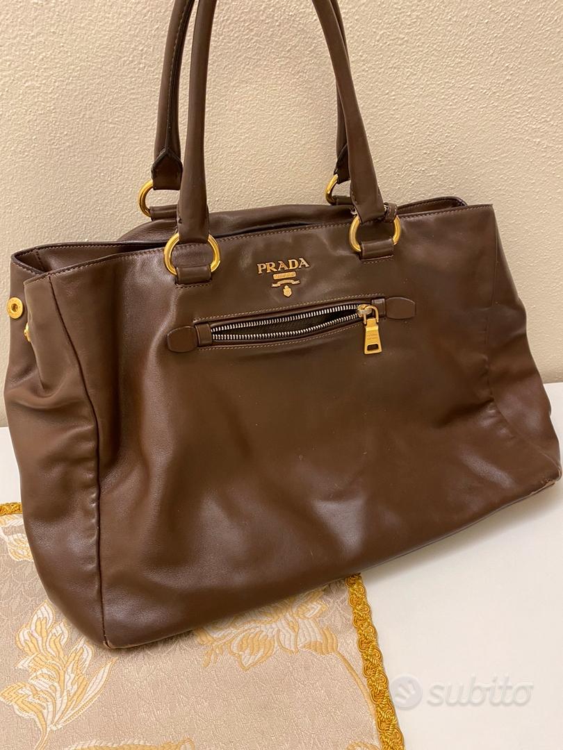Borsa Prada pelle marrone Abbigliamento e Accessori In vendita a Padova
