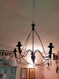 candelabro da soffitto ed uno da parete