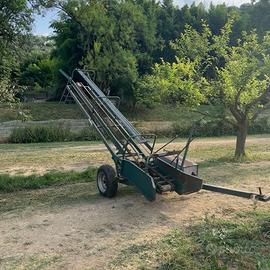 Carica balle di fieno nastro elevatore per balline