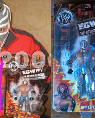Rey Mysterio Action Figure Autografata.