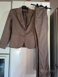 Completo donna kaki 2 pezzi tg.42 Made in Italy 