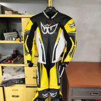 Tuta in pelle intera moto Berik, taglia 48