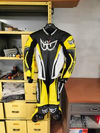 Tuta in pelle intera moto Berik, taglia 48