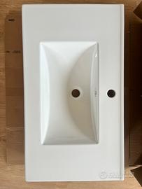 Lavabo a incasso rettangolare vasca centrale