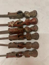 Ferma imposte ferro battuto antichi testa moro