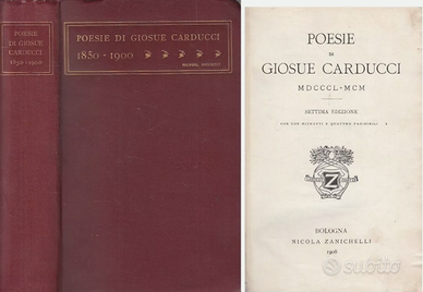POESIE DI GIOSUE' CARDUCCI 1850-1900