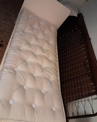 letto con rete e materasso 