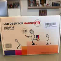 Lampada da Scrivania con Lente di Ingrandimento