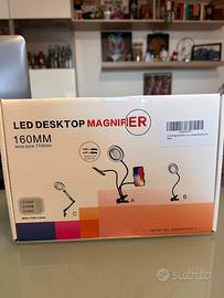 Lampada da Scrivania con Lente di Ingrandimento