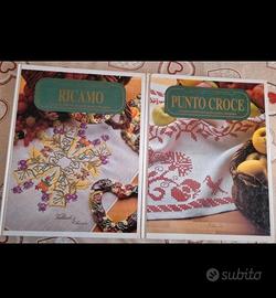 Libro ricamo e libro punto croce vintage