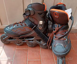 Pattini Oxelo nero/arancione 