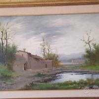 Francesco schiller olio su tela quadro