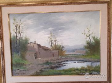 Francesco schiller olio su tela quadro