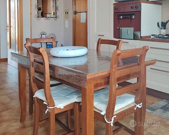 tavolo legno massello da riparare