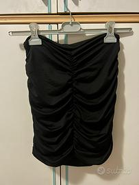 Gonna nera con arrivcio taglia M