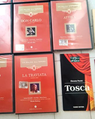 Lotto DVD Un palco all'opera teatro con libretti