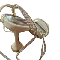 Sandali eleganti miss globo couture con strass