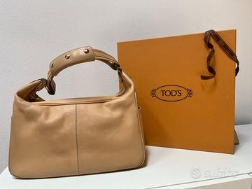 TOD’S   borsa originale  beige  in pelle
