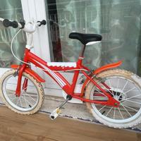 Bici bimbi struttura eccellente acciaio bianco