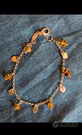 bracciale argento e ambra 