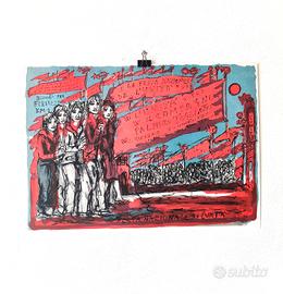 Tono Zancanaro "Festa dell’Unità" - Grafica 