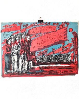 Tono Zancanaro "Festa dell’Unità" - Grafica 