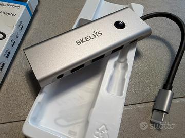 Hub USB-C 9-in-1 BKELHS - Nuovo, Supporto 4K