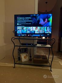 Mobile tv ferro battuto e vetro