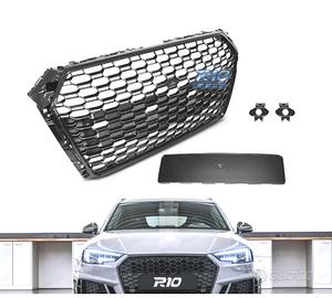GRIGLIA AUDI A4 B9 15-19 PDC LOOK RS4 NERO LUCIDO