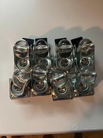 Piedini con rotelle e freno