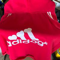 Felpa cane taglia medio grande cotone adidog