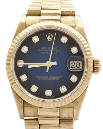Rolex Date Just 31 Oro  68278 President  Diamond