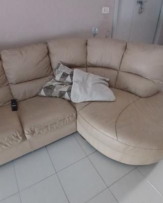 Divano con chaise longue ovale