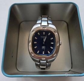 Orologio vintage da uomo Fossil Blue AM-3358