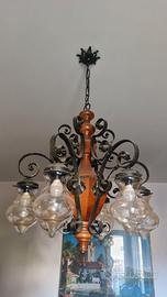 Lampadari / Lampada in ferro battuto 