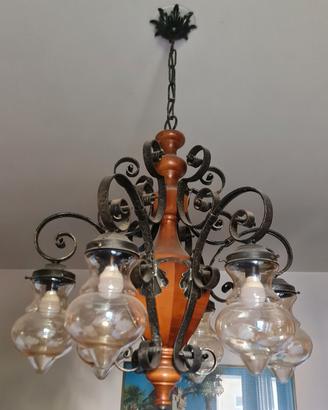 Lampadari / Lampada in ferro battuto 