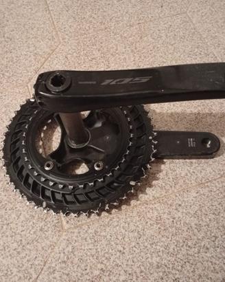 Guarnitura Shimano 105 con misuratore di potenza 
