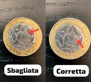 1000 Lire 1997 - errore di conio