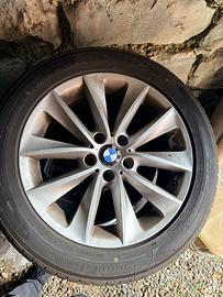 4 cerchi lega BMW 18” + gomme 245/50 R18 Run Flat