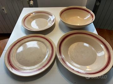 Servizio ceramiche Grottaglie G. Fasano-4 pezzi