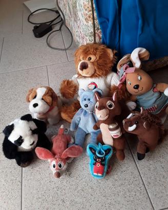 pupazzi di peluche x gioco cani 