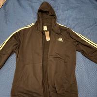 Adidas felpa con cappuccio essentials terry 3