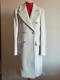 Cappotto doppiopetto color ghiaccio Mango