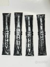 Cinturini frank muller in pelle d'alligatore 30mm